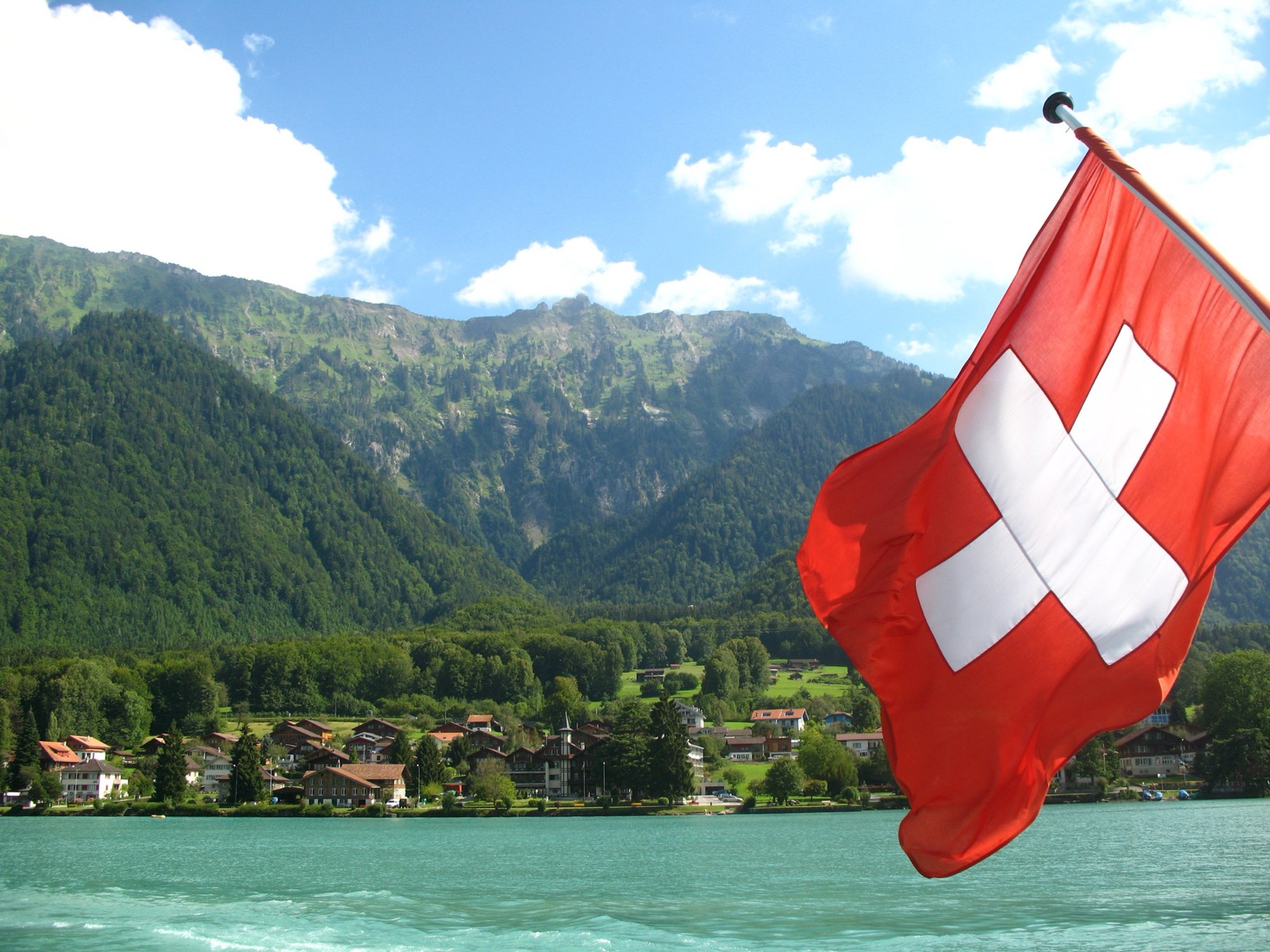 Bönigen, Switzerland: 24 Things to Do at Lake Brienz 2026 7 Bönigen from the deck of a boat on Lake Brienz
