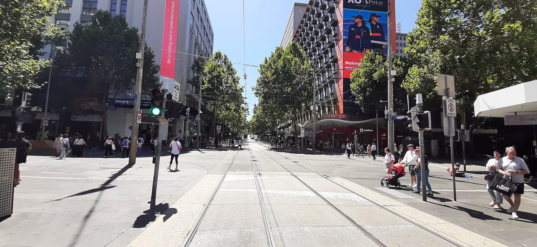 Melbourne Australien: 10 Viertel & Hotels zum Übernachten 2 Straßenbahn im Zentrum von Melbourne
