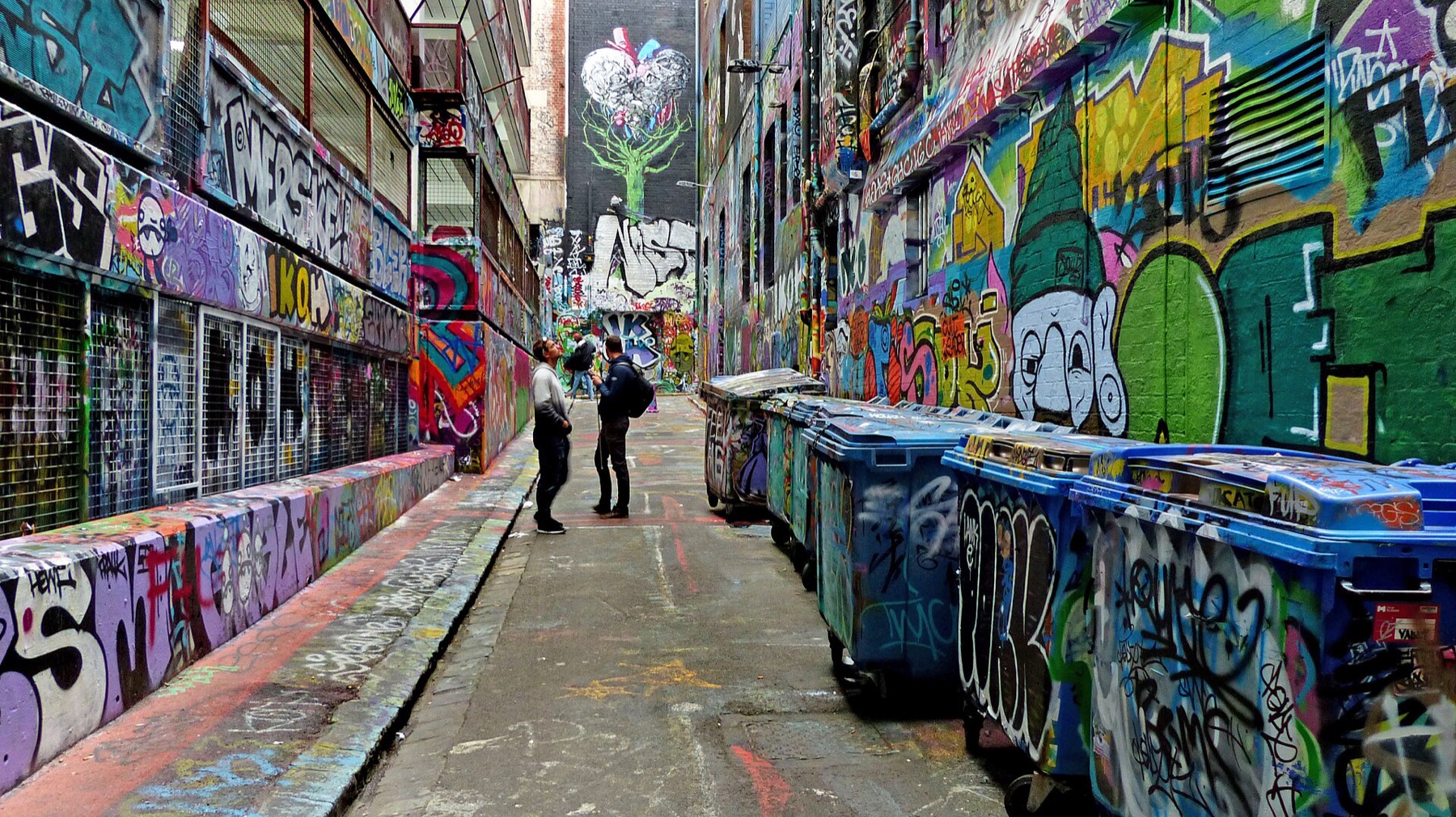 Melbourne Australien: 10 Viertel & Hotels zum Übernachten 3 Street-Art in der Hosier Lane im Zentrum von Melbourne
