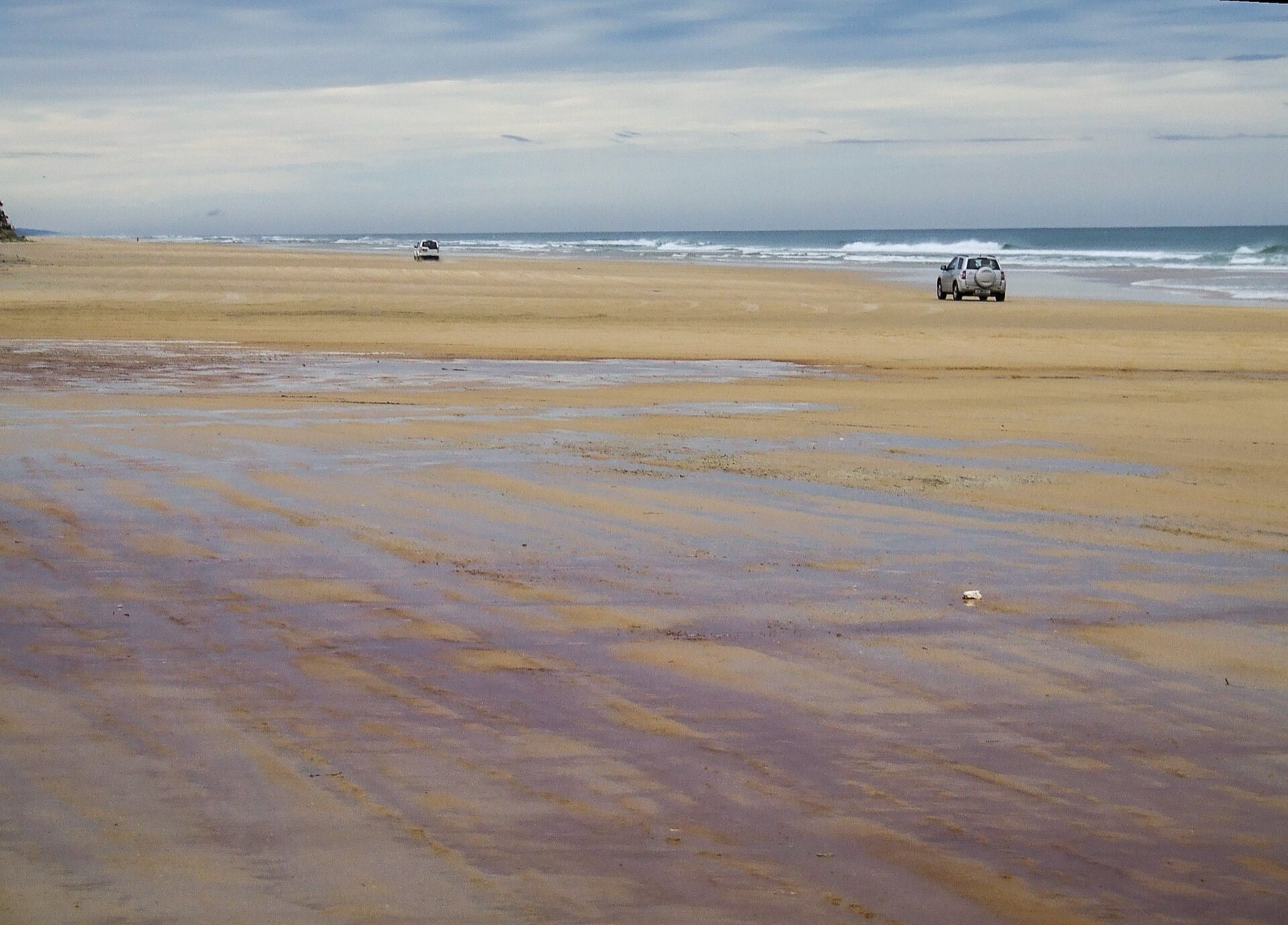K'gari (Fraser Island): 10 tipů, co vidět a jak se tam dostat 6 Pláž 75 Mile Beach