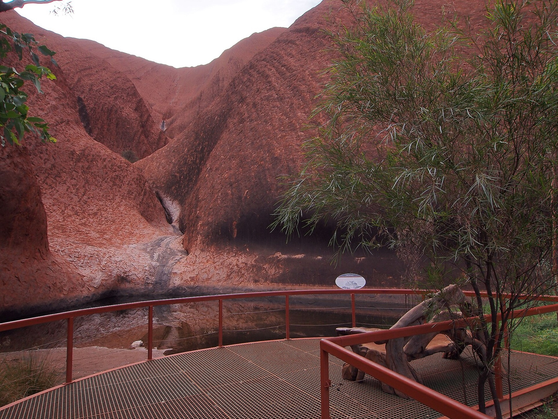 Uluru a Red Centre: 14 tipů na návštěvu rudého srdce v Austrálie 5 Vodní jáma Mutitjulu na Kuniya Walk