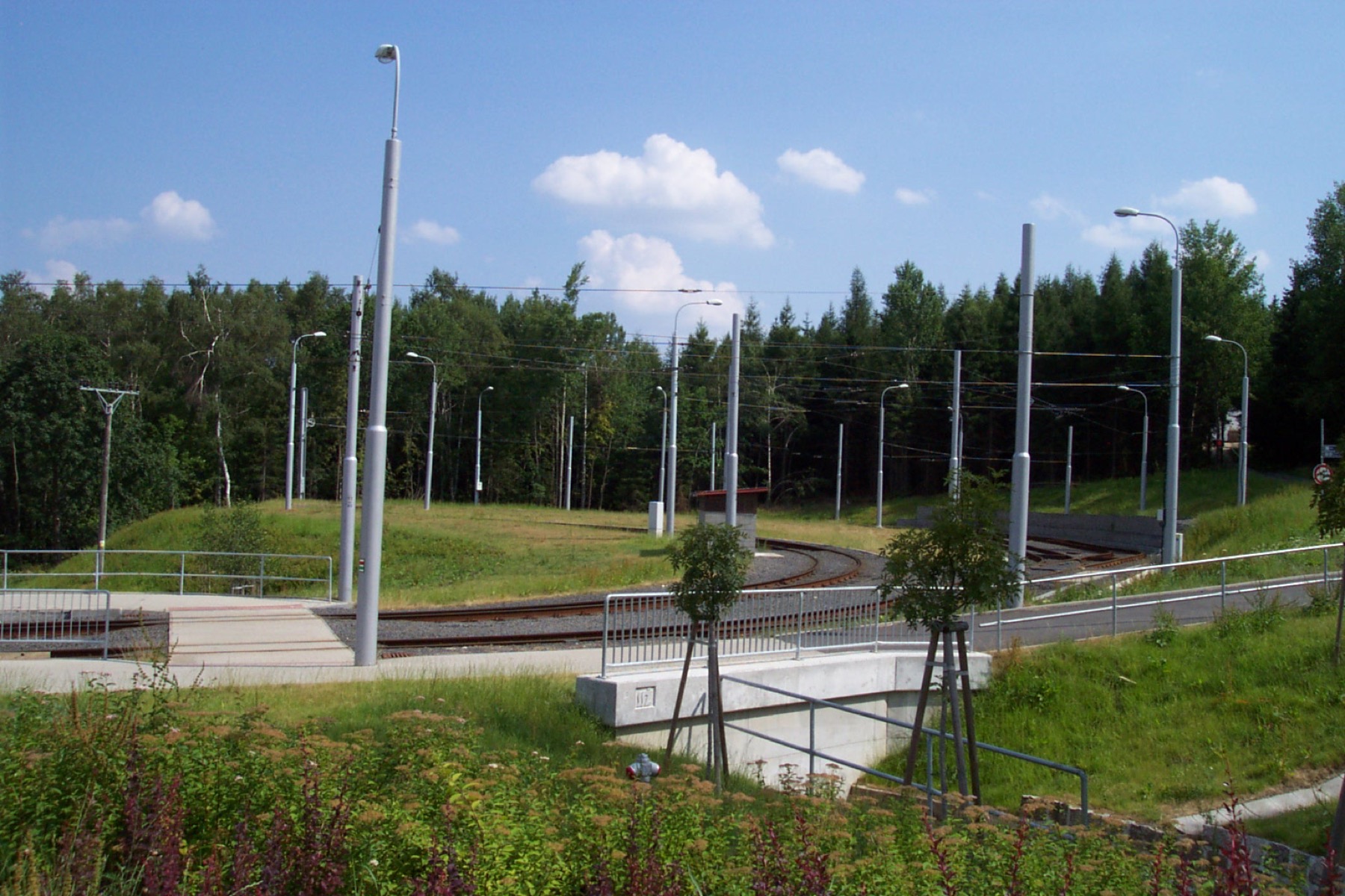 Ještěd, Czech Republic: How to Get There, Prices & 12 Tips 2026 7 Liberec tram at the terminus in Horní Hanychov