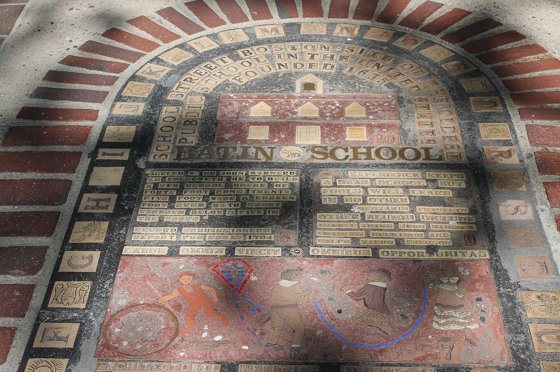 Boston, USA: 22 Things to See and Do + Freedom Trail 2 Freedom Trail marker in a Boston sidewalk
