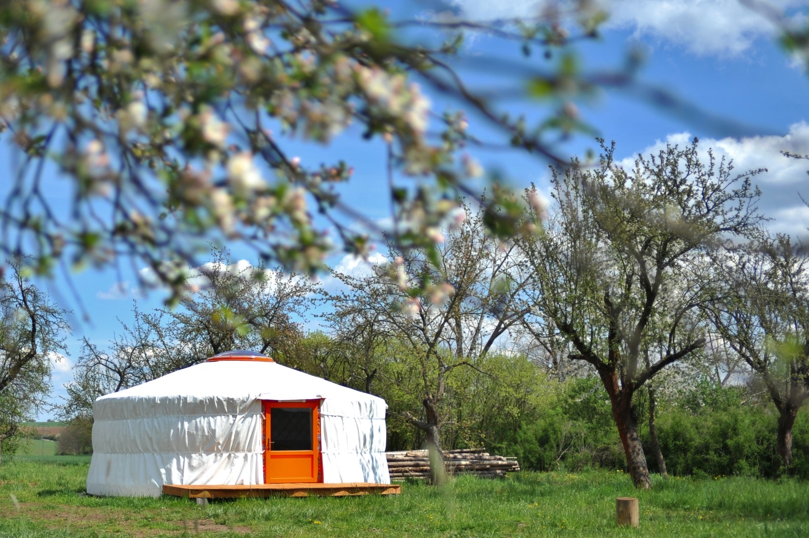 Glamping Tschechien: 34 beste Orte für 2026 9 Jurty v Sadu — Jurten, Český Brod