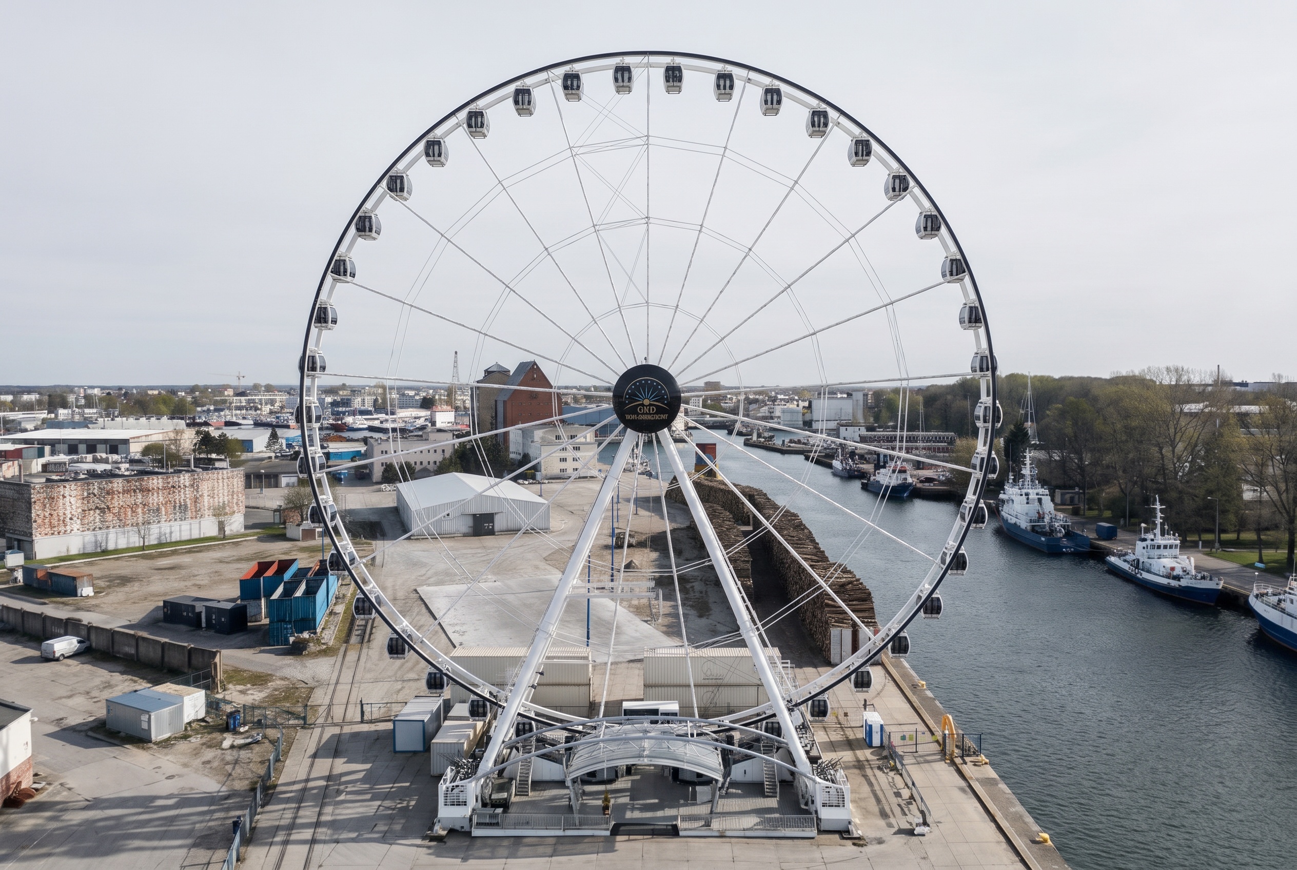 Kolobrzeg Polen: 21 oplevelser, strande og praktiske tips 2026 7 Pariserhjul ved passagerhavnen i Kolobrzeg