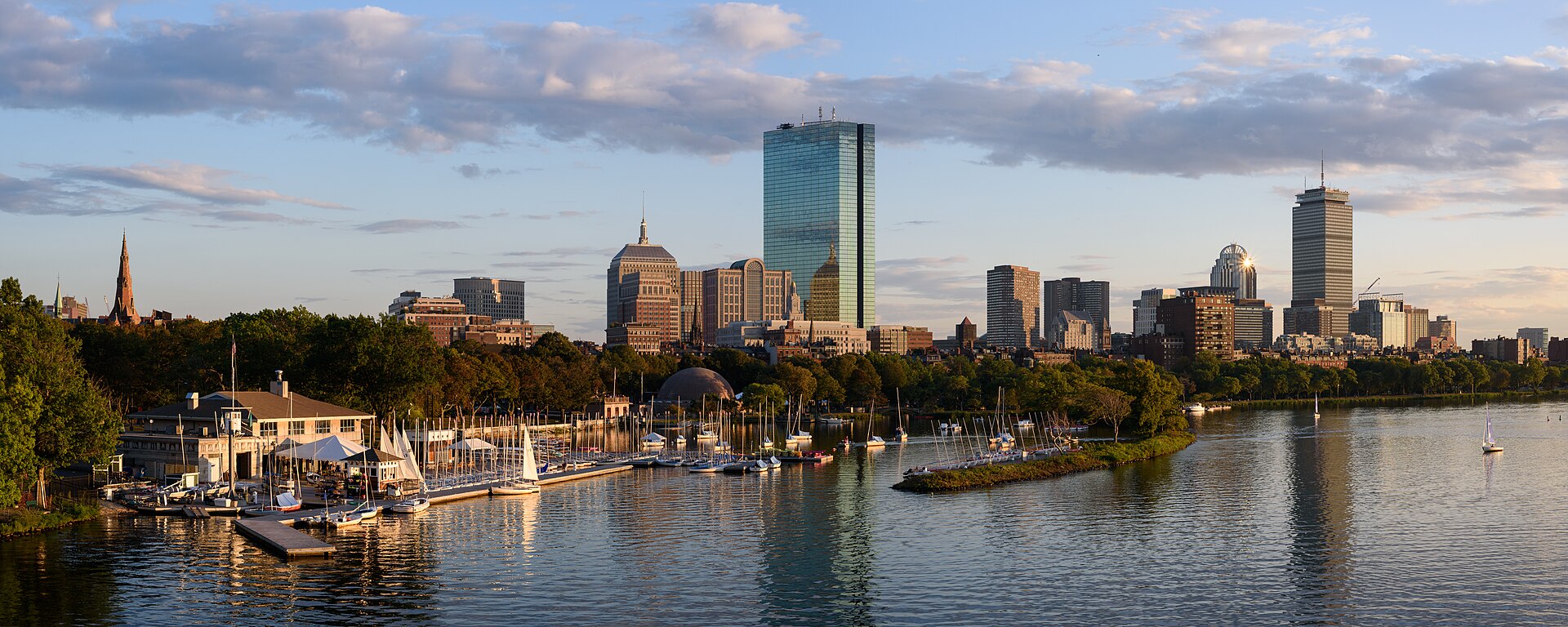 Where to Stay in Boston: 18 Hotel & Neighborhood Tips for 2026 1 Boston skyline with Back Bay skyscrapers