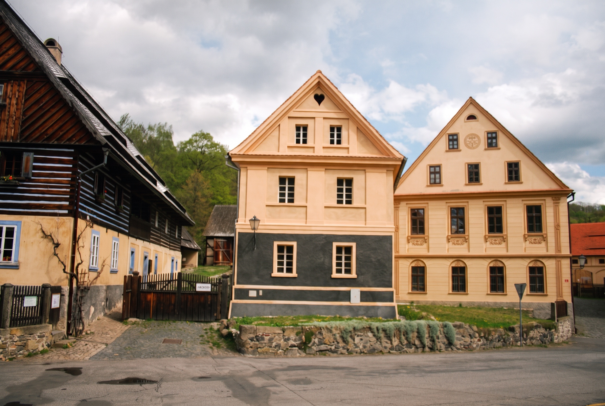 Qué ver en Bohemia del Norte: 15 ideas de rocas a lagos 2026 17 Casas de entramado en el museo al aire libre de Zubrnice