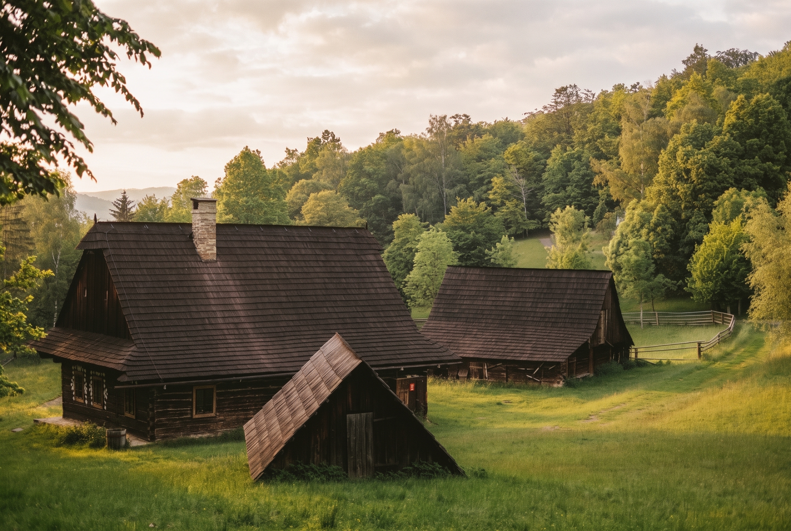 Kam na dovolenou na severní Moravě: 15 tipů, co vidět a dělat 9 Roubenky ve Valašském muzeu v přírodě v Rožnově pod Radhoštěm (foto upraveno)