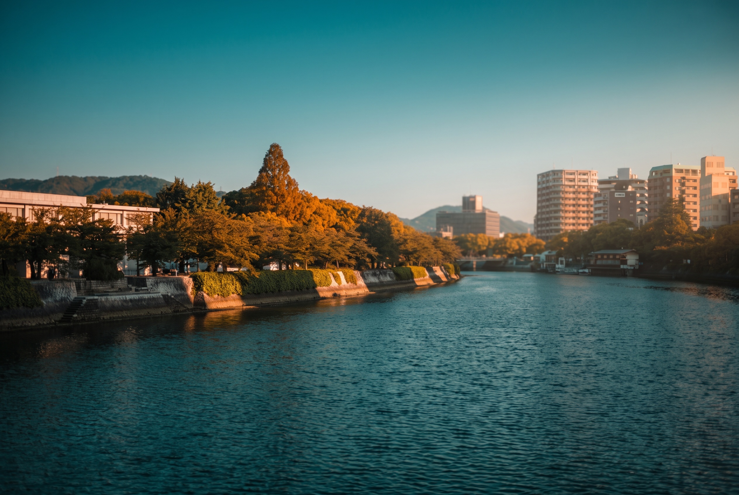 Dónde Alojarse en Hiroshima: 18 Hoteles y Zonas en 2026 1 Río Motoyasu junto al Parque de la Paz en el centro de Hiroshima