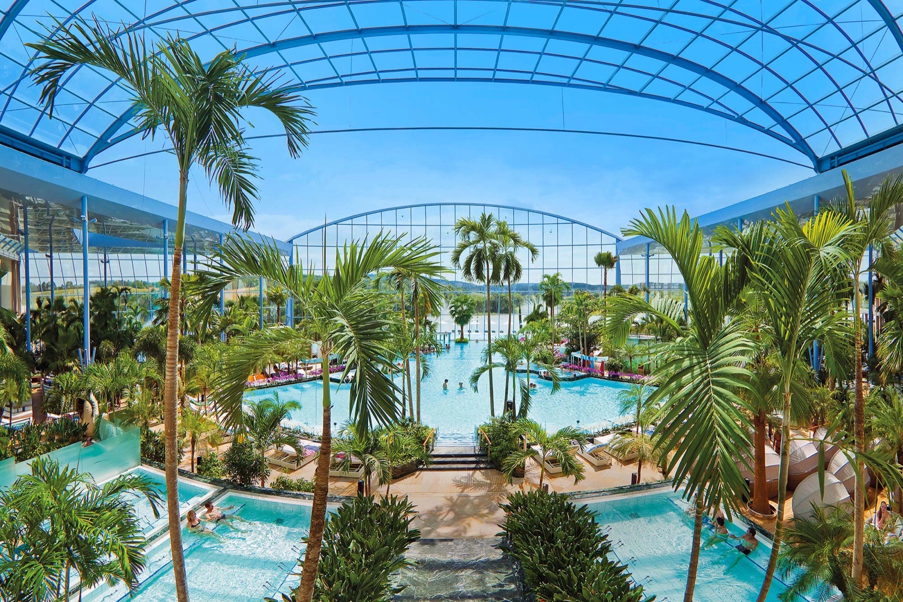 Termas en Alemania: 51 mejores balnearios en 2026 22 Thermen & Badewelt Sinsheim (Sinsheim): piscina bajo un techo panorámico