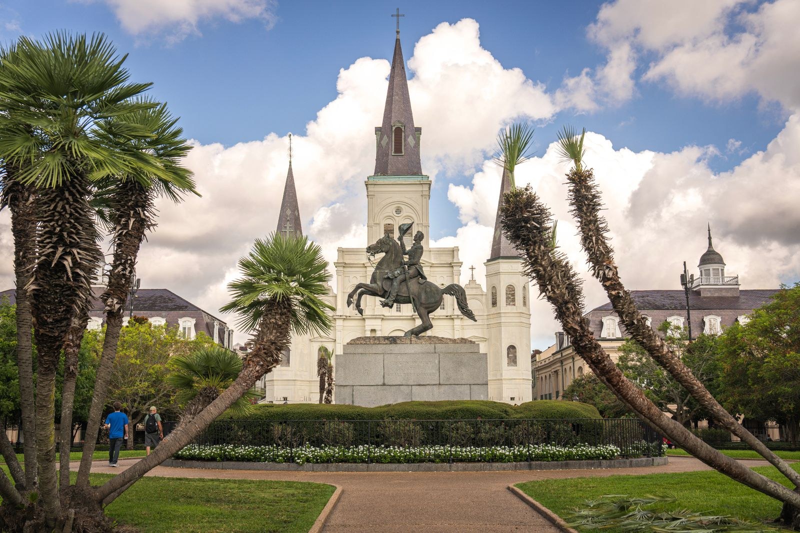 Things to Do in New Orleans: 18 Must-See Spots 3 Jackson Square with St. Louis Cathedral and an equestrian statue