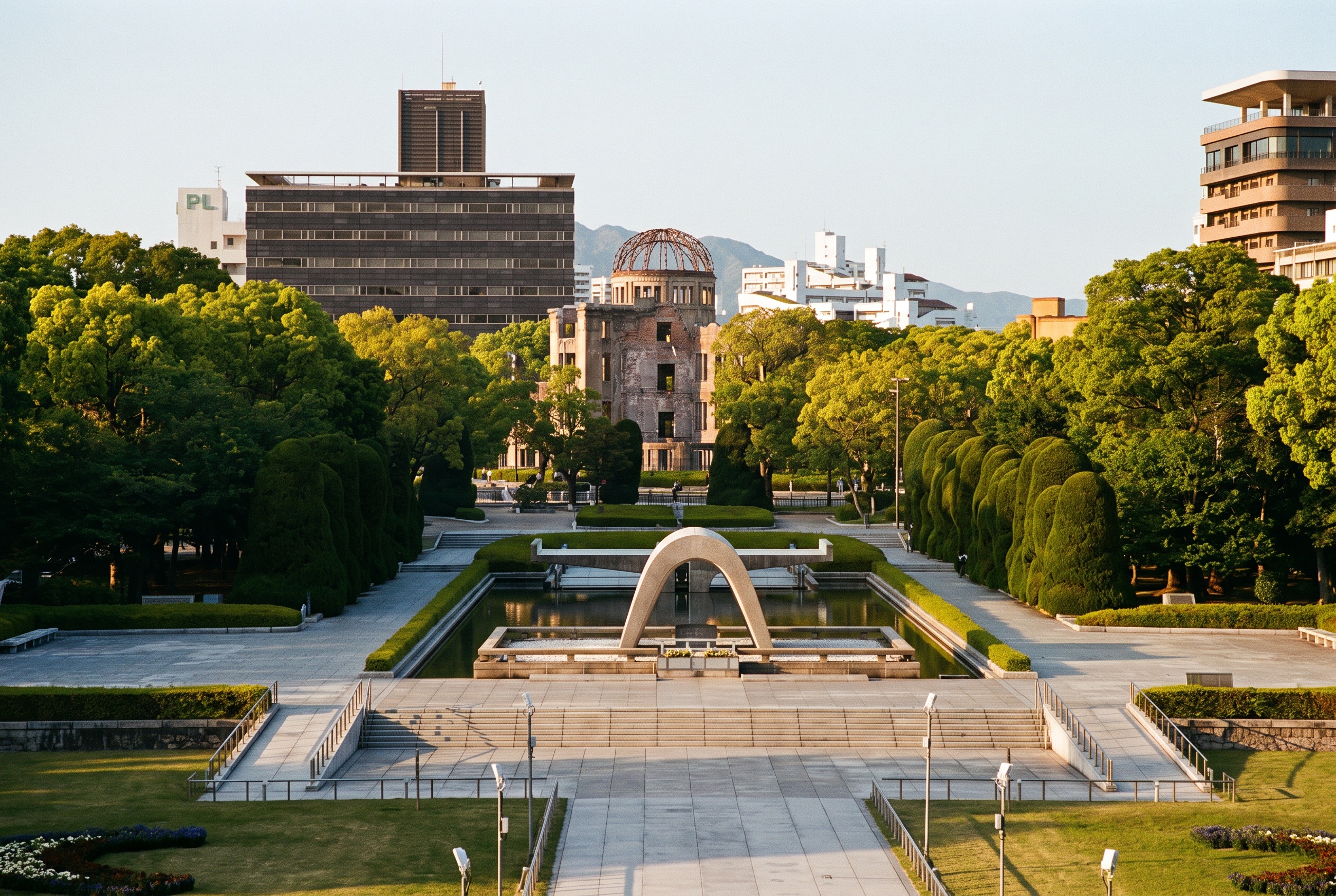Hiroshima, Japan: 22 Tipps für 2026 1 Friedenspark in Hiroshima mit Blick auf die Atombombenkuppel