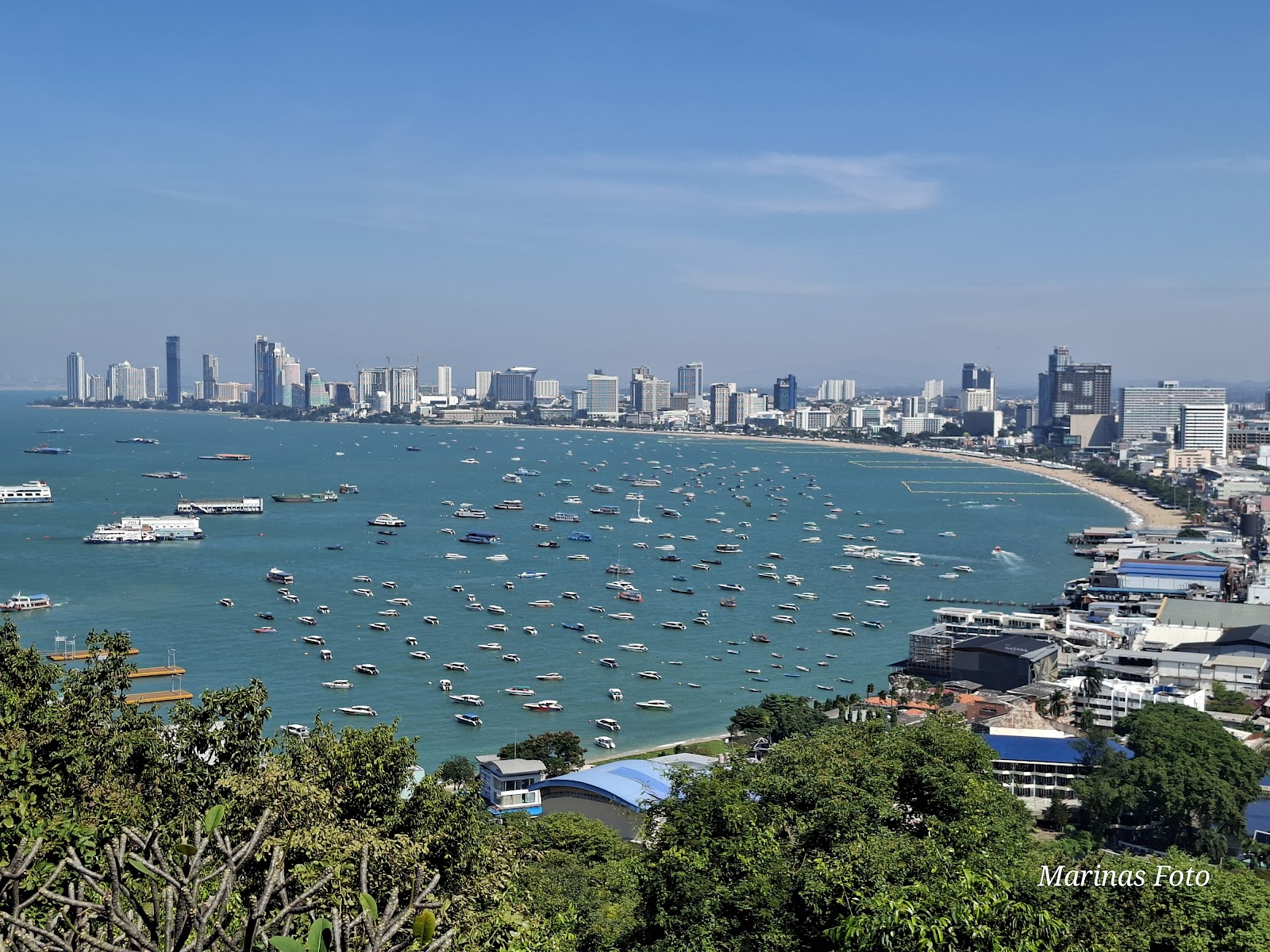 Where to Stay in Pattaya Thailand: 18 Best Hotels in 2026 1 Pattaya Bay from the viewpoint on Pratumnak Hill