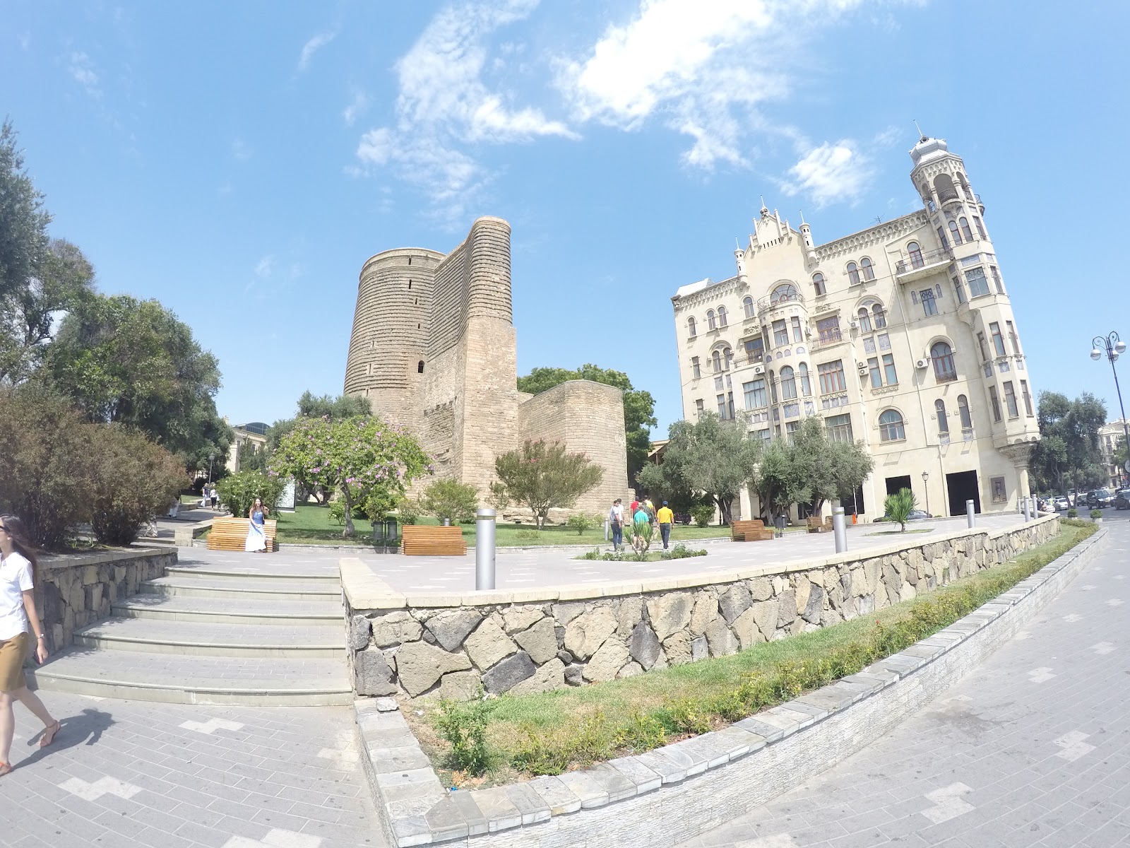 Where to Stay in Baku: 18 Hotels and Safe Neighborhoods in 2026 1 Old town in Baku with the Maiden Tower