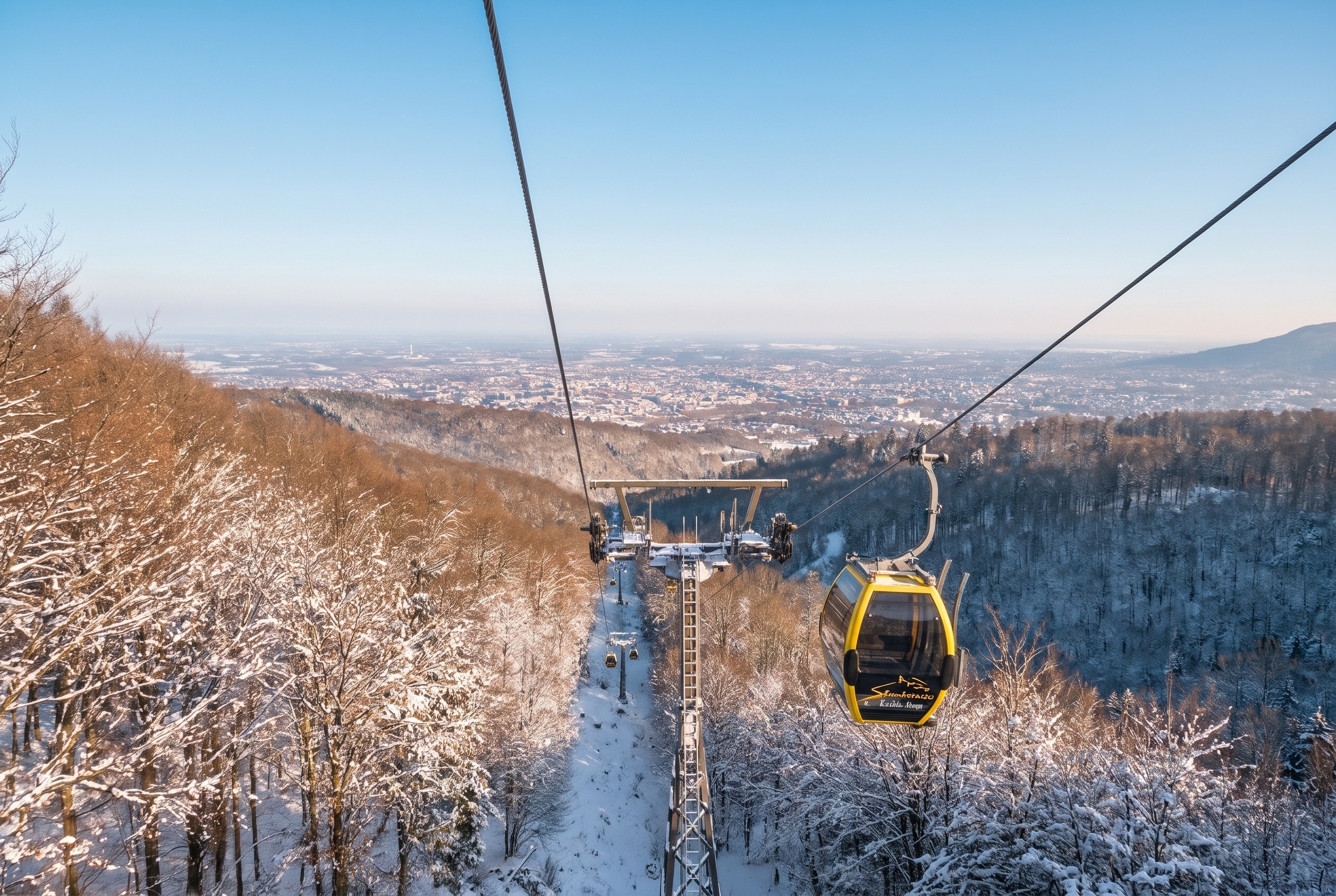 Mercados navideños de Bielsko-Biała 2026: fechas y programa 14 Teleférico de cabina a Szyndzielnia