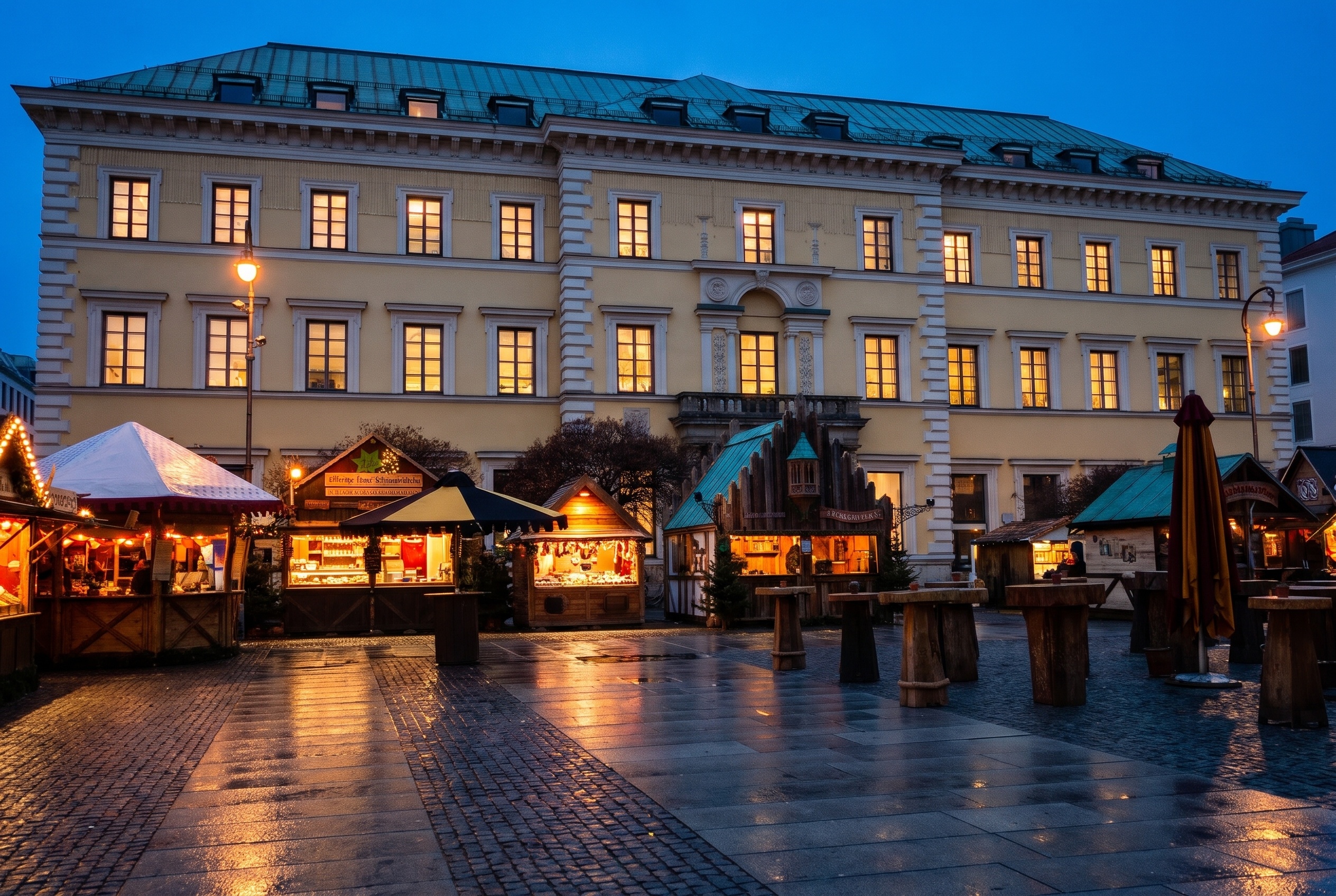 Mercados de Navidad de Múnich 2026: fechas, mercados y P+R 8 Mercado navideño medieval en Wittelsbacherplatz